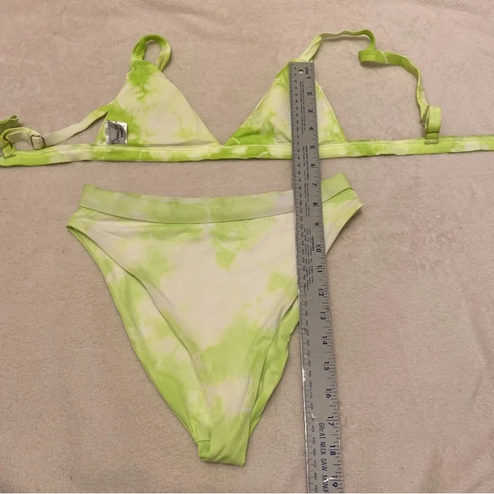 Dippin' Daisy's Neon Green Tie-Dye Bikini